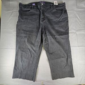 Not Your Daughter's jeans NYDJ lift tuck black capri 16W